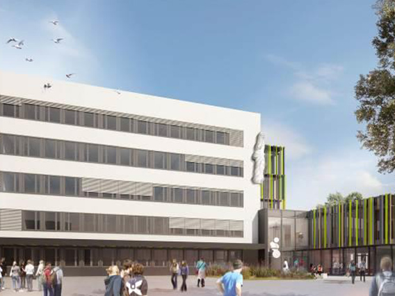 Restructuration du bâtiment externat du Lycée Louis Lapicque à Epinal - Groupe Ecade